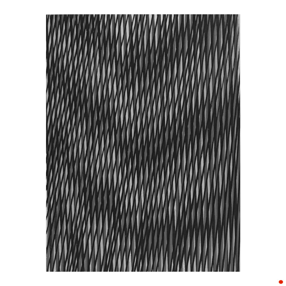 abstract drawing with a moiré pattern in black and white stripes and lines