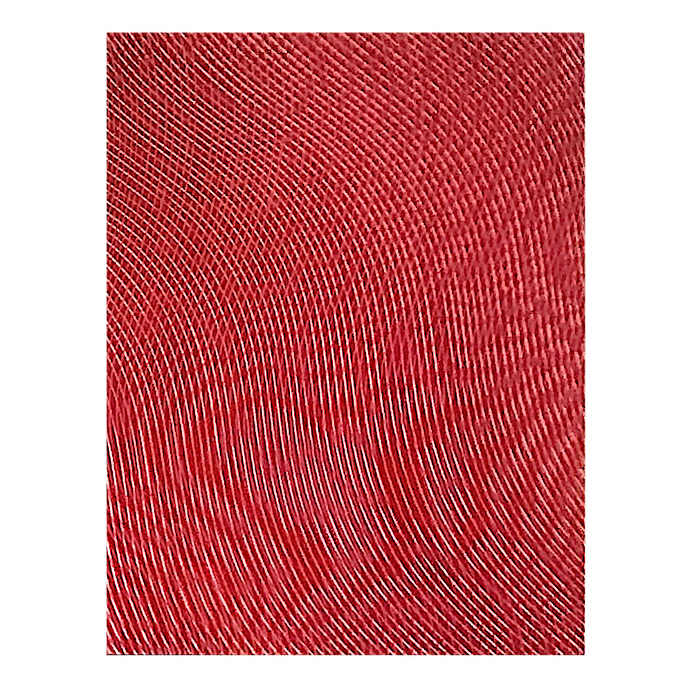rode abstracte tekening met moiré patroon